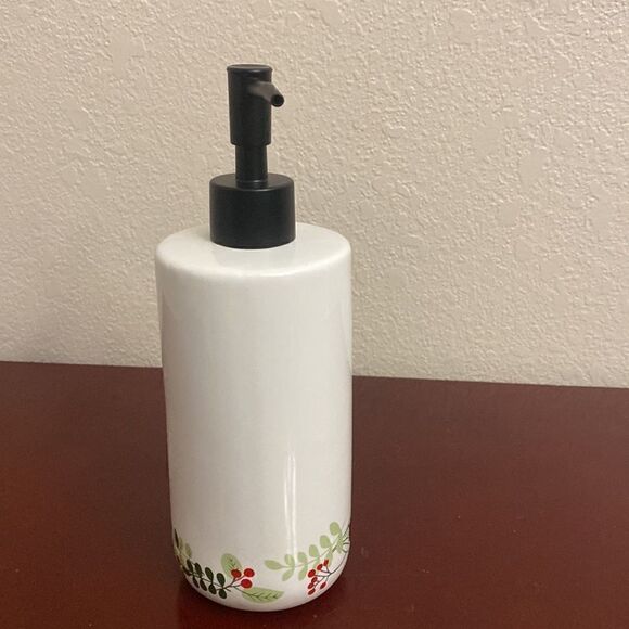 Disney Christmas Mickey Mouse Lotion Soap Pump Dispenser Ceramic - Picture 3 of 4